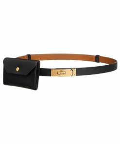Hermes Kelly 18 Pocket Belt Black Epsom